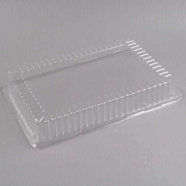 Fineline 14" x 10" Clear Plastic Rectangular Dome Lid - 50/Case