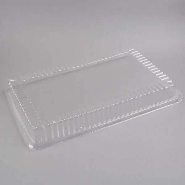 Fineline 18" x 12" Clear Plastic Rectangular Dome Lid - 40/Case
