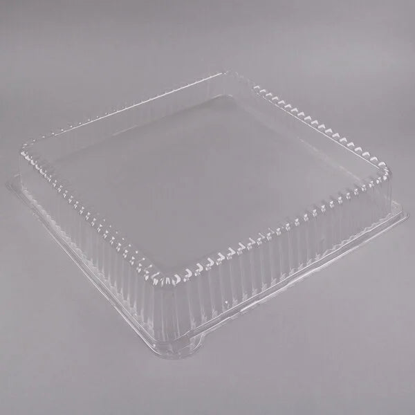 Fineline 18" x 18" Clear Plastic Square Dome Lid - 40/Case