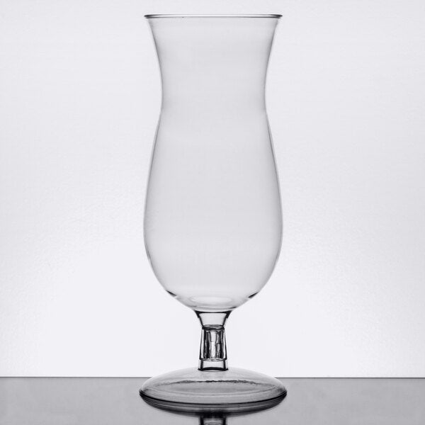 Fineline 14 oz. 1-Piece Plastic Hurricane Glass - 60/Case