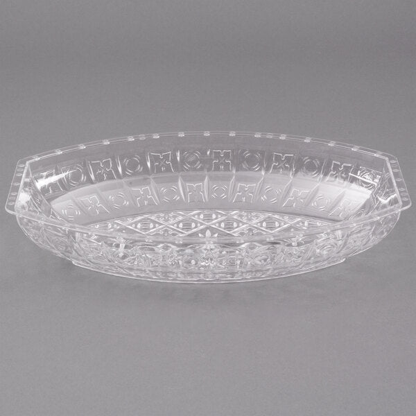 Fineline 38 oz. Crystal Plastic Bowl - 24/Case