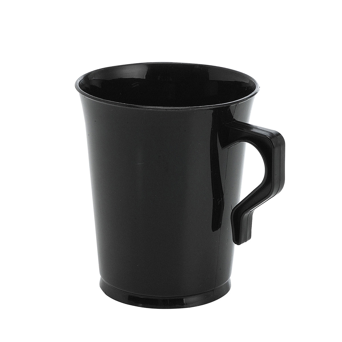 8 oz. Coffee Mugs, PP, Black — Case of 500 (Item EMI-PPCM8.BK)