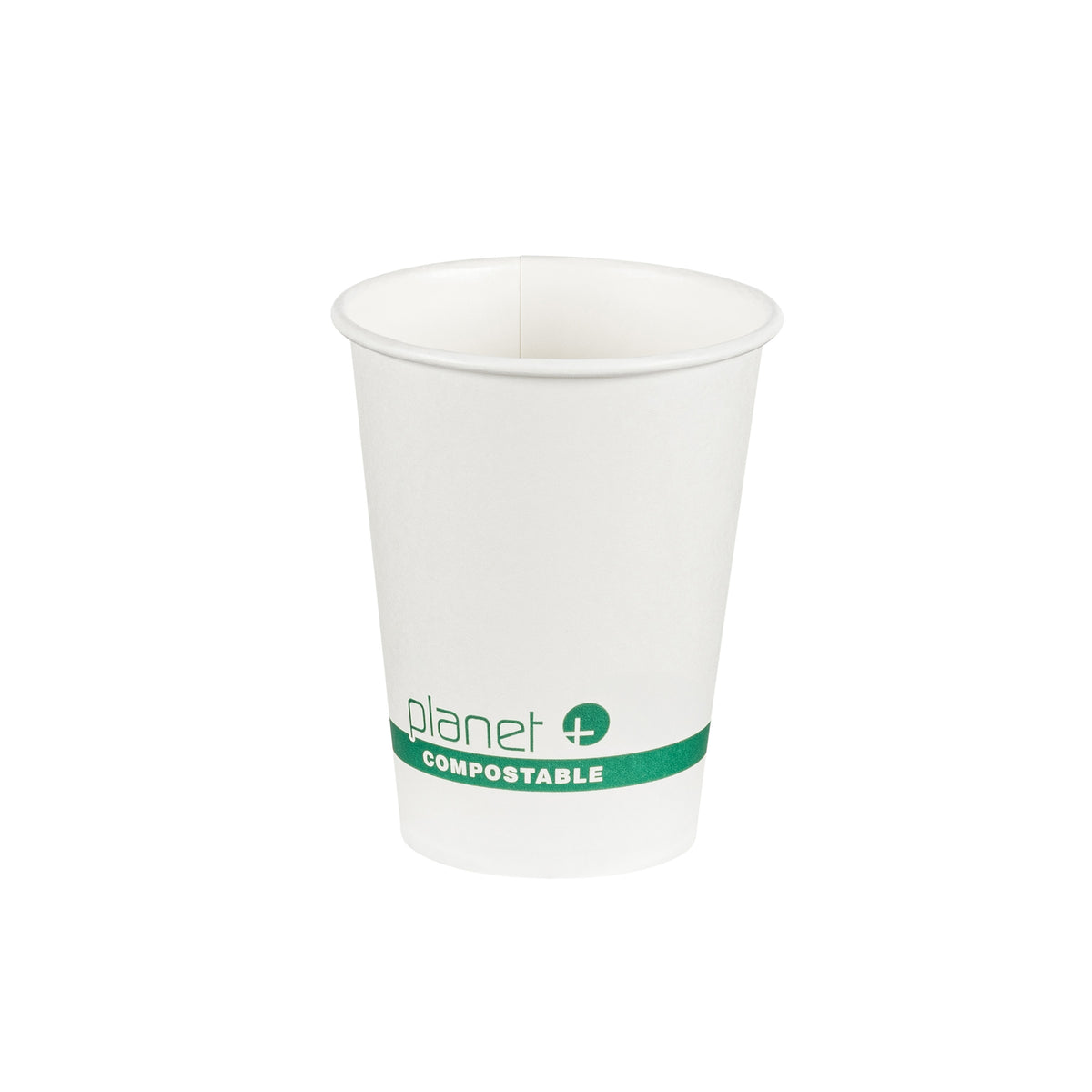 12 oz. PLA Lined Hot Cup (90 mm), White — Case of 1000 (Item 47PLC12)