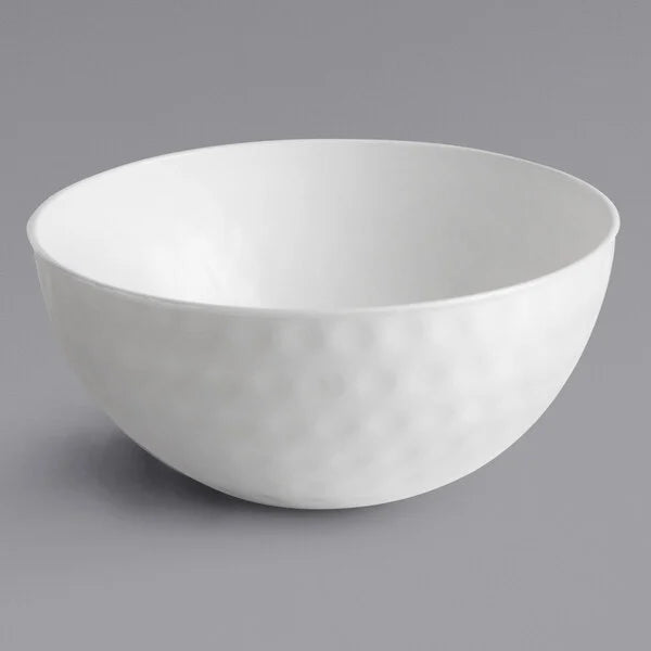 Fineline 32 oz. White Small Dimpled Bowl - 24/Case