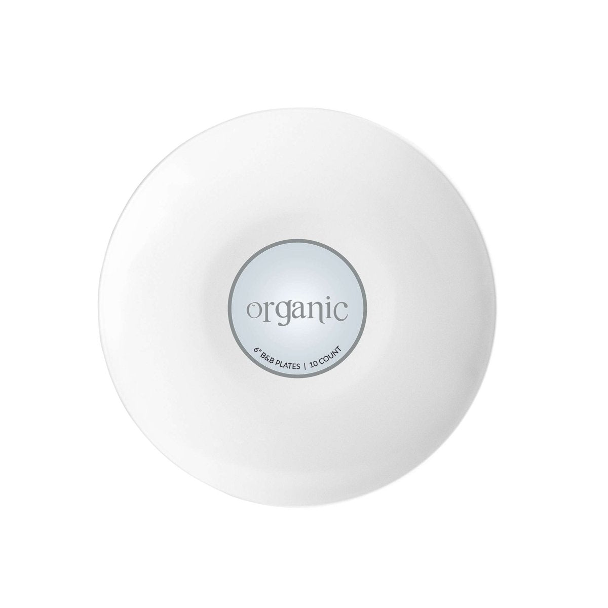 Organic Plates - 6" White (BST-2878)
