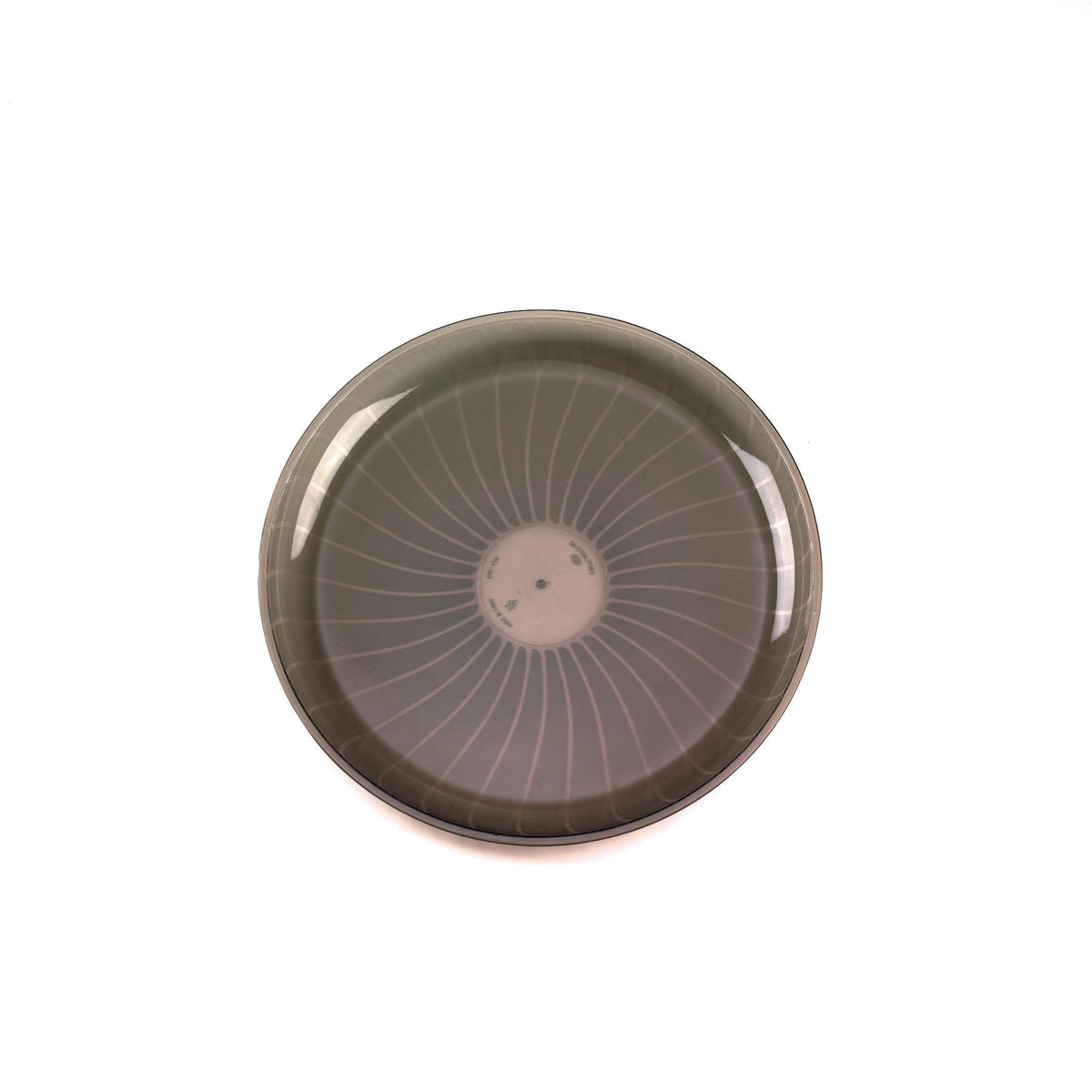 12" Classic Round Tray, Smoke — Case of 25 (Item EMI-420.SM)