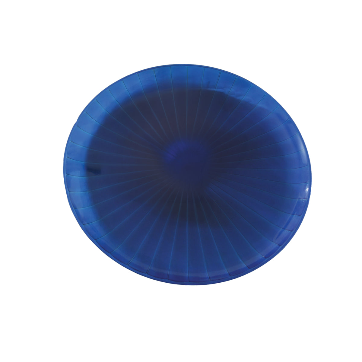 18" Classic Round Tray - Holiday, Blue — Case of 25 (Item EMI-480.BL)