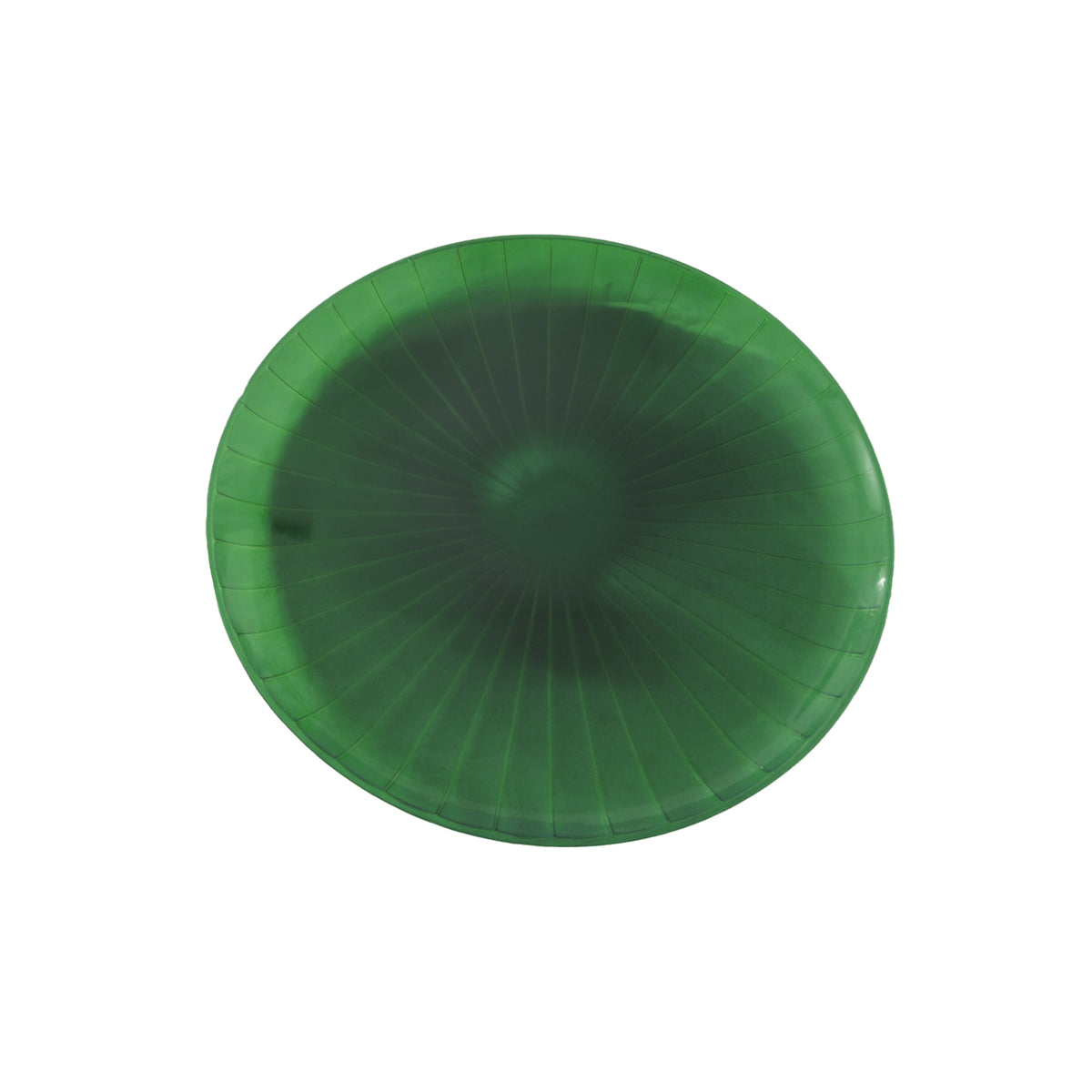 16" Classic Round Tray - Holiday, Green — Case of 25 (Item EMI-460.GRN)