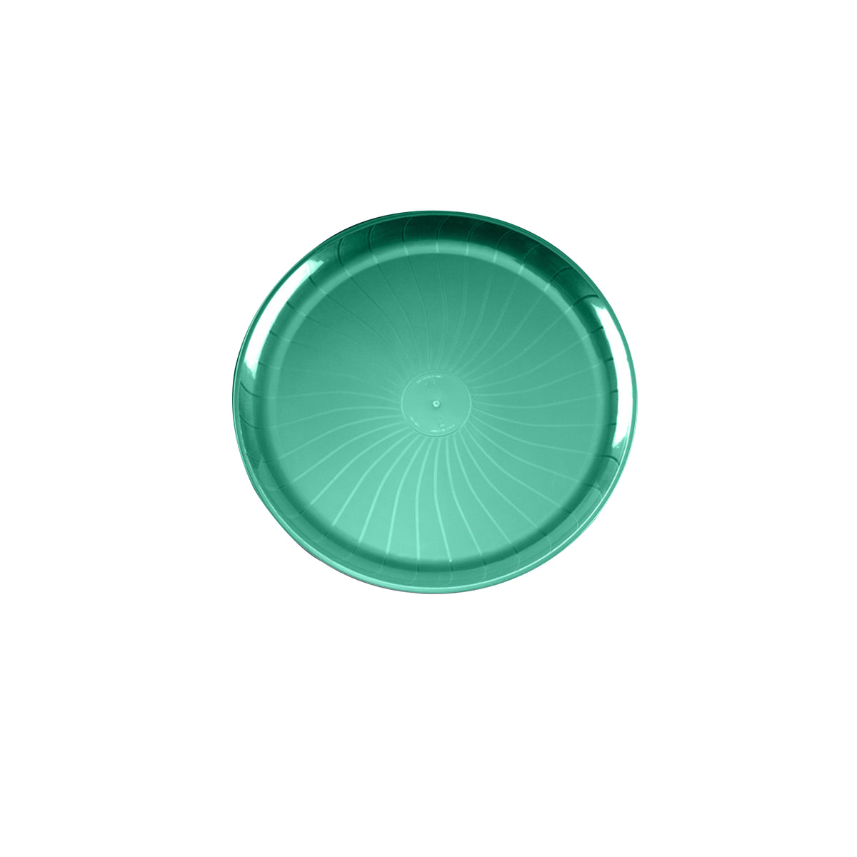 18" Classic Round Tray - Holiday, Green — Case of 25 (Item EMI-480.GRN)