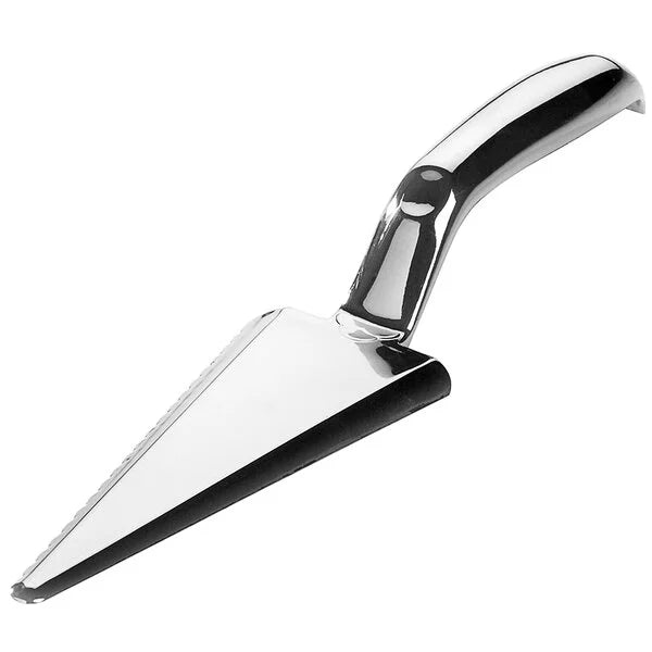 Fineline 10" Stainless Steel Look Disposable Plastic Cake Cutter / Server - 40/Case