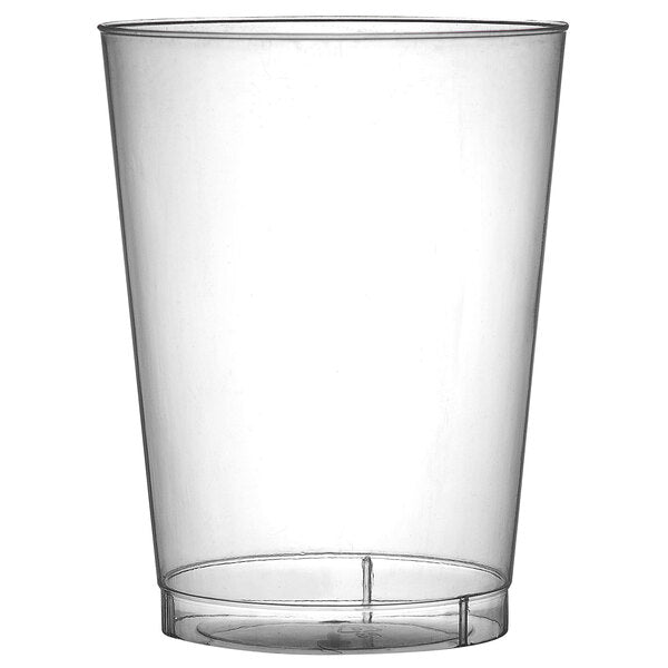 Fineline 12 oz. Tall Clear Hard Plastic Tumbler - 500/Case