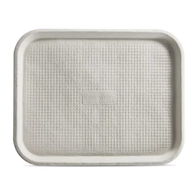 TRAY Paper Fiber Molded 14" x 18", 100 per case Compostable,  20804