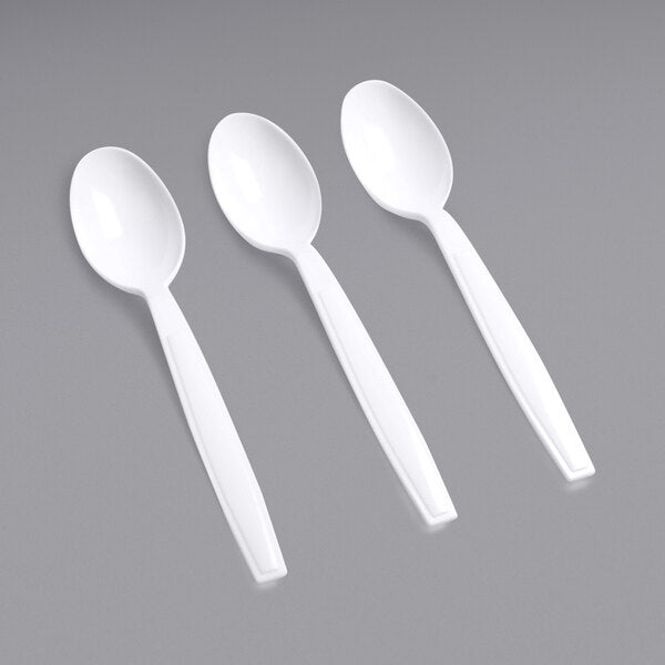 Fineline Heavy Weight Teaspoon Select Color White Black Clear - 1,000/Case