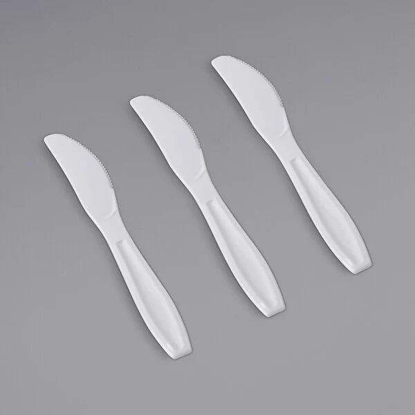 Fineline Heavy Weight White Knife - 1,000/Case