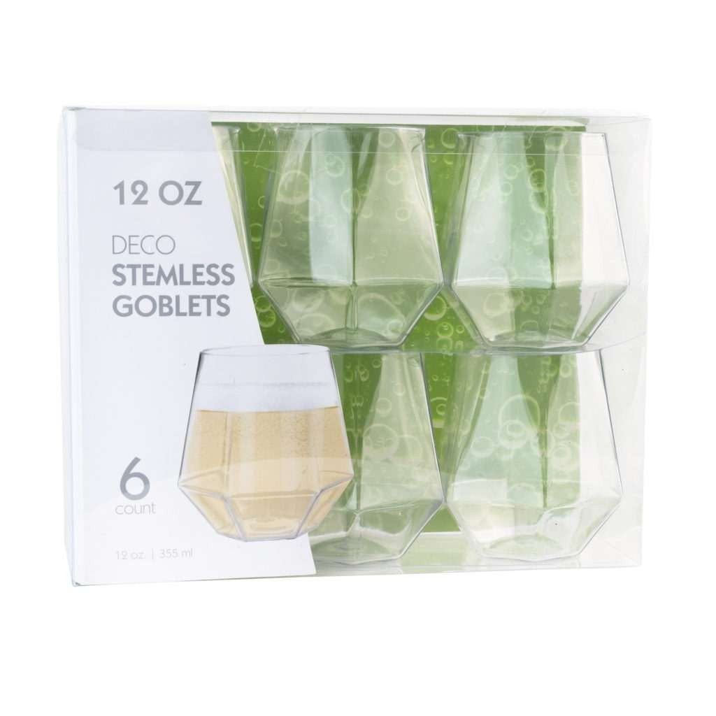 Deco Stemless Goblets 12 oz (BST-2937)
