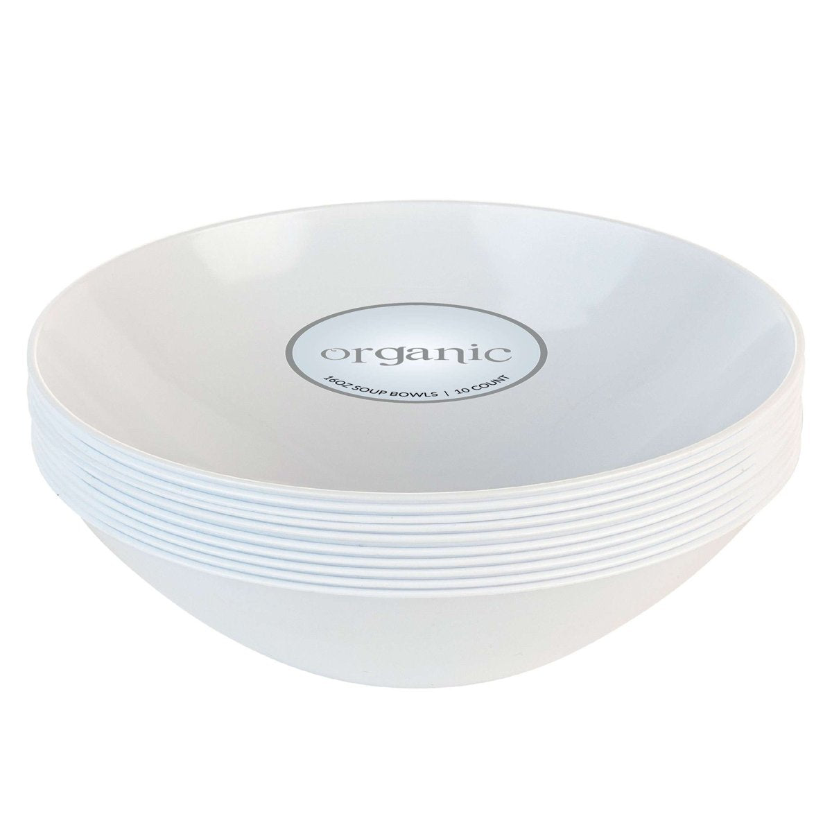 Organic Bowls - 16 oz (12/10 ct) White (BST-2806)