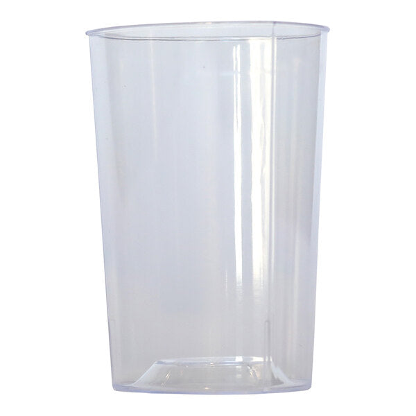 Fineline 10 oz. Triangular Clear Plastic Tumbler - 96/Case