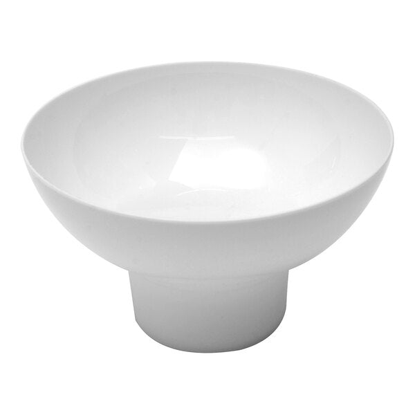 Fineline 22 oz. Round Polystyrene Dip Dish / Pedestal Bowl Select Color White Black- 24/Case