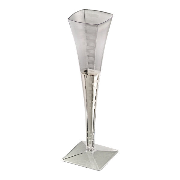 Fineline 5 oz. Clear Plastic Champagne Flute - 72/Case