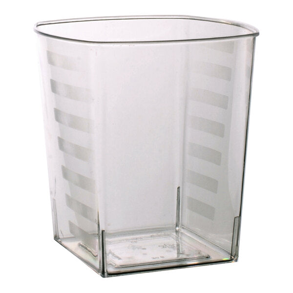 Fineline Square 9 oz. Clear Plastic Tumbler - 168/Case
