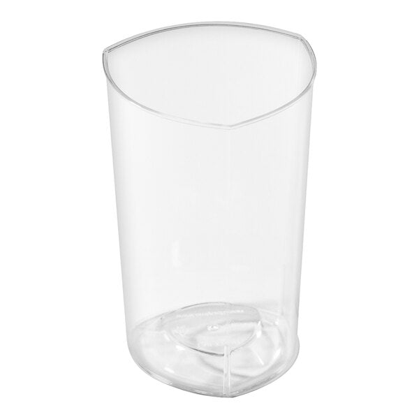 Fineline 3 oz. Triangular Clear Plastic Tumbler - 200/Case