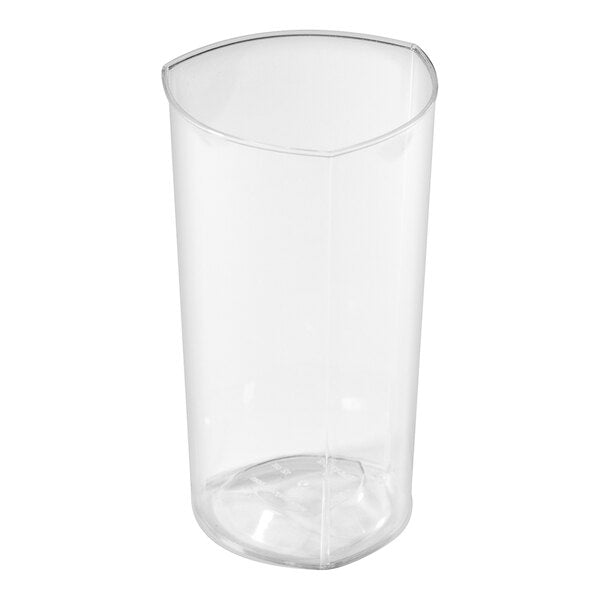 Fineline 12 oz. Triangular Clear Plastic Tumbler - 96/Case
