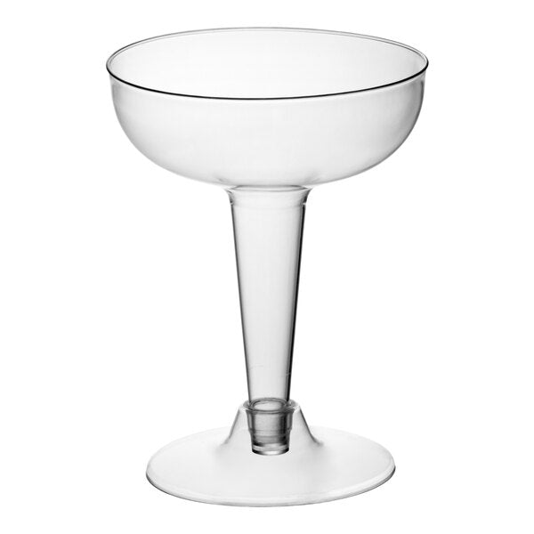 4 oz. 2 Pc Old Fashion Champagne Glass, Clear — Case of 360 (Item 2104)