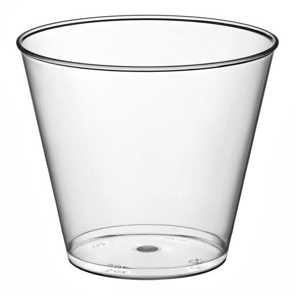 Fineline 5 oz. Squat Clear Hard Plastic Tumbler - 500/Case
