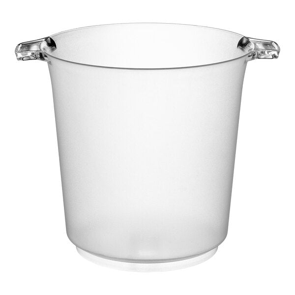 Fineline Heavy Duty Disposable Plastic 4 Qt. Wine / Champagne Chiller Ice Bucket 6/Case