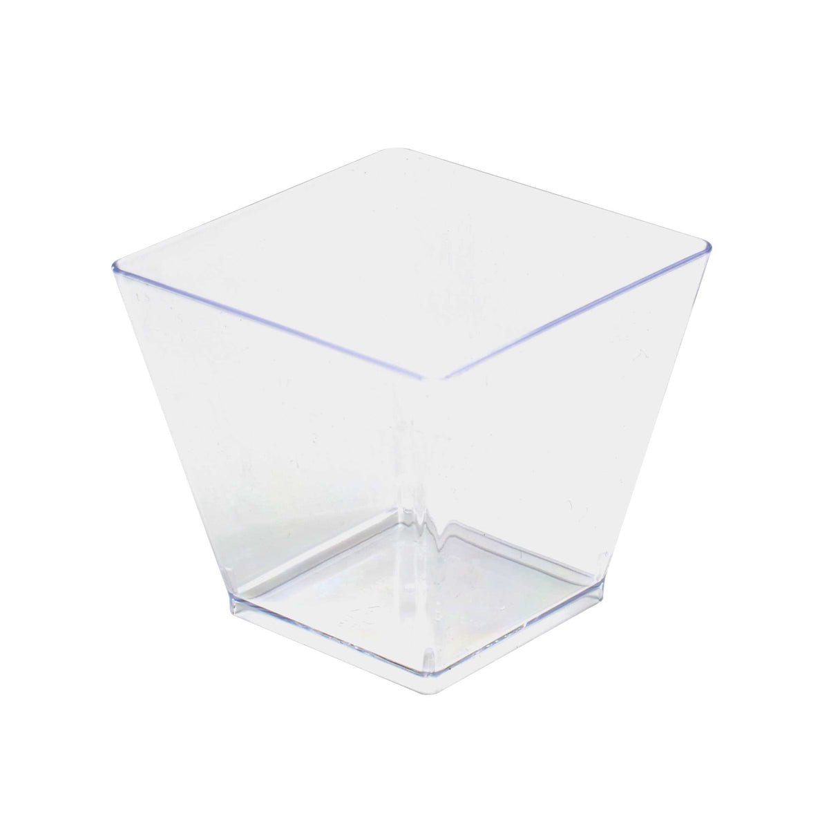 2 oz. Tiny Cube, Clear — Case of 200 (Item EMI-604.CL)