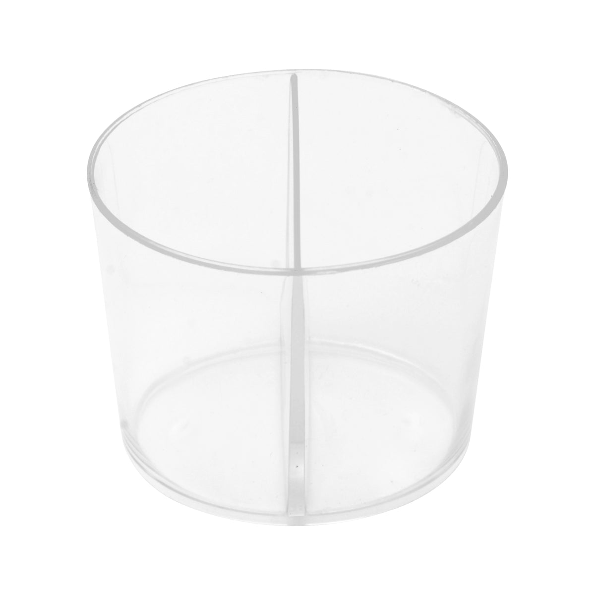 2.5" X 2.5" Duo Tasting Cup, Clear — Case of 200 (Item EMI-630.CL)