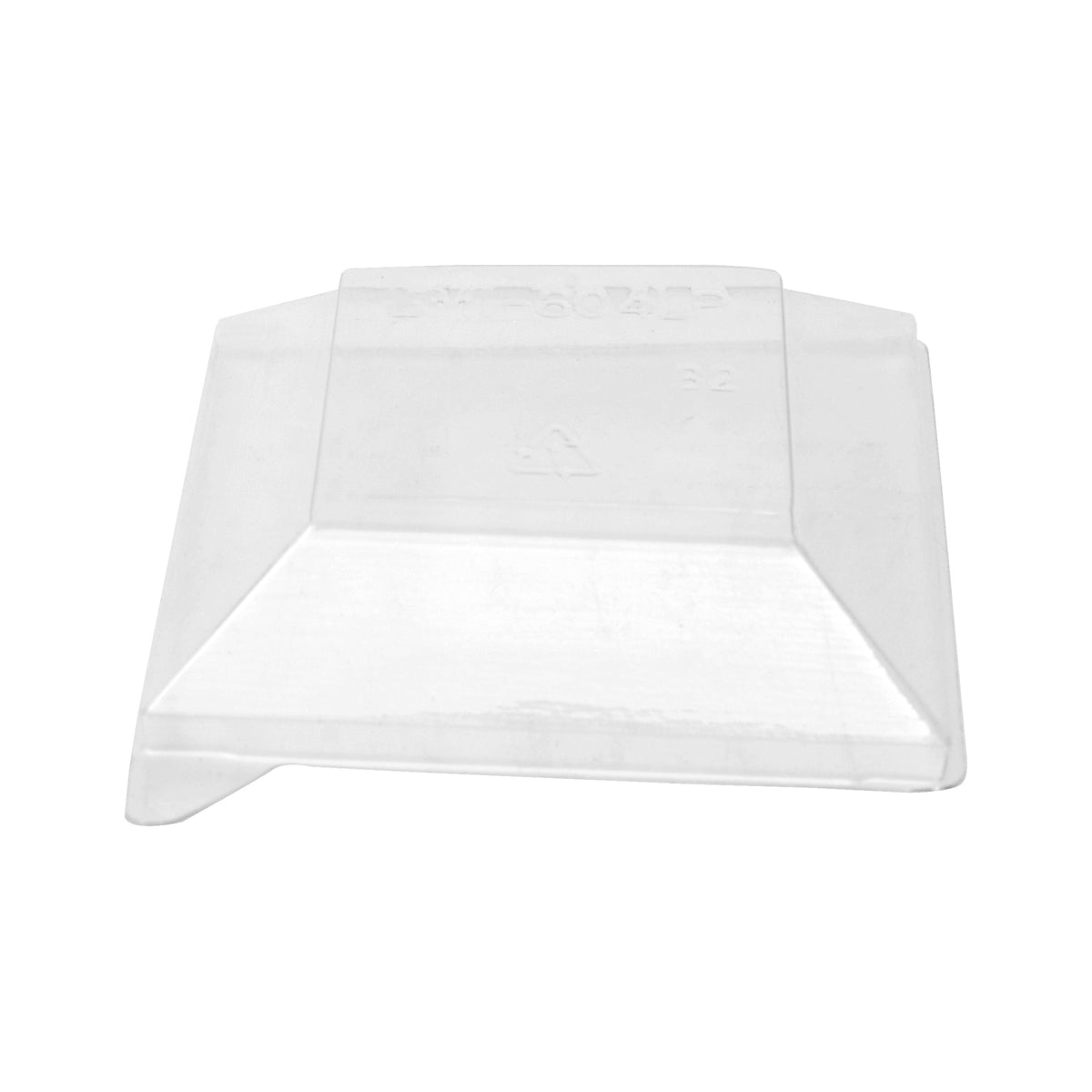 Lid for 2 oz. Tiny Cube, Clear — Case of 1000 (Item EMI-604LP)