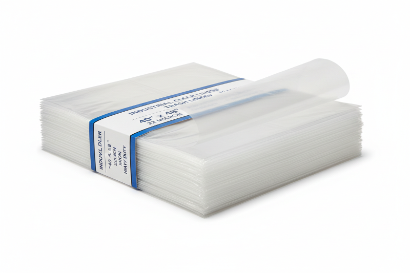 40" X 48" equivalent to NY22 Micron CLEAR Liner PLR4048 40-to-45-gallon 10 x 15 Per Case