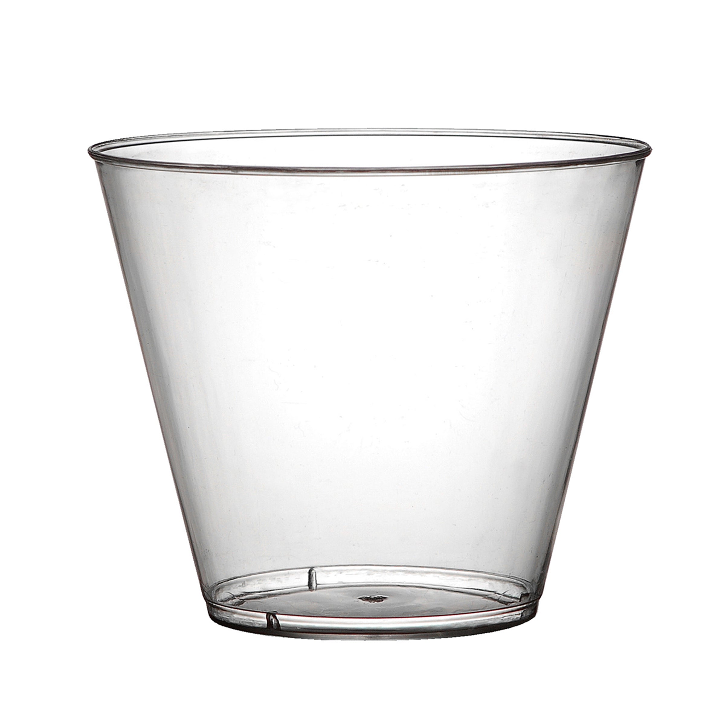 9 oz Clear Hard Plastic Squat Cup