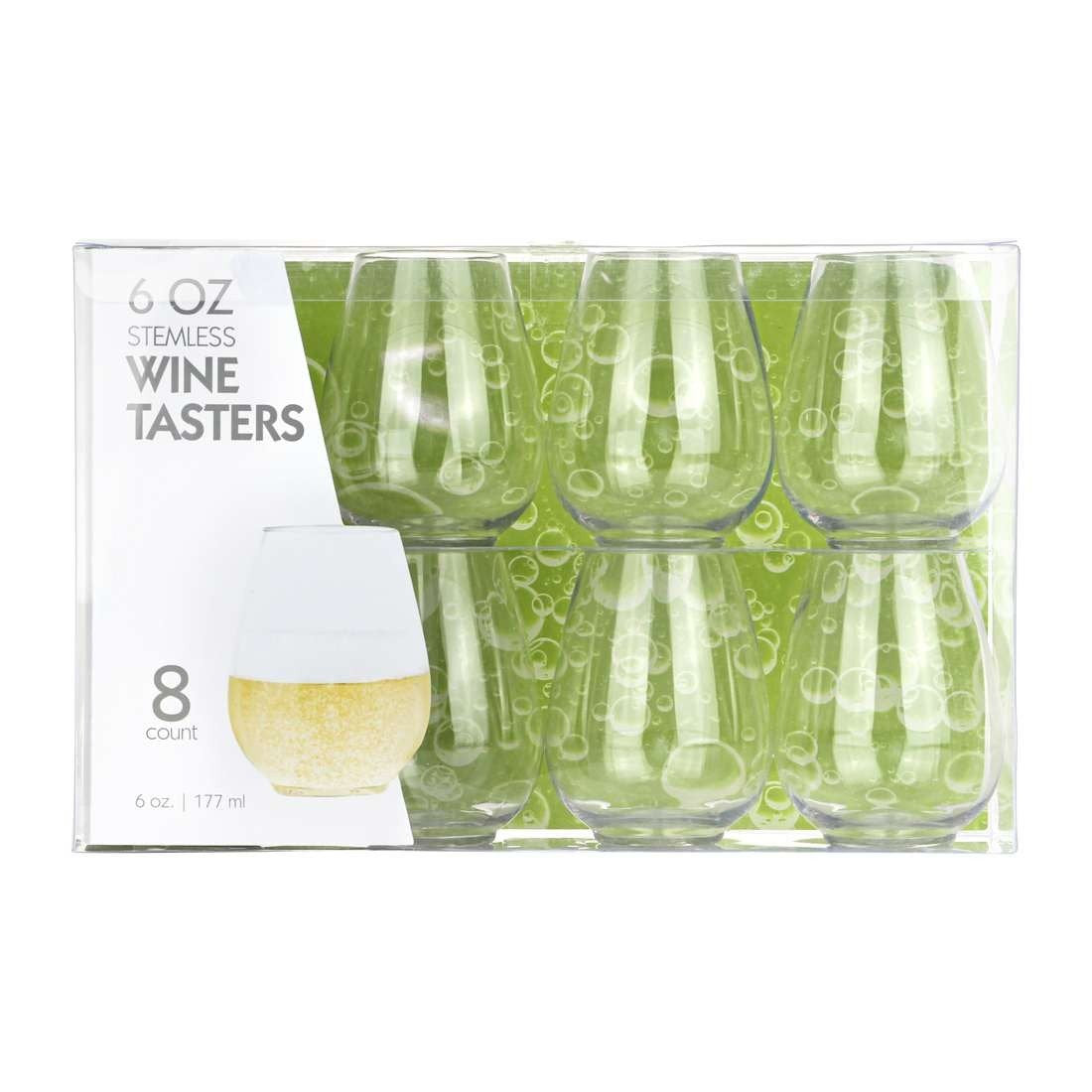 Clear Stemless Goblets - 6 oz (12/8 ct) (BST-2819)