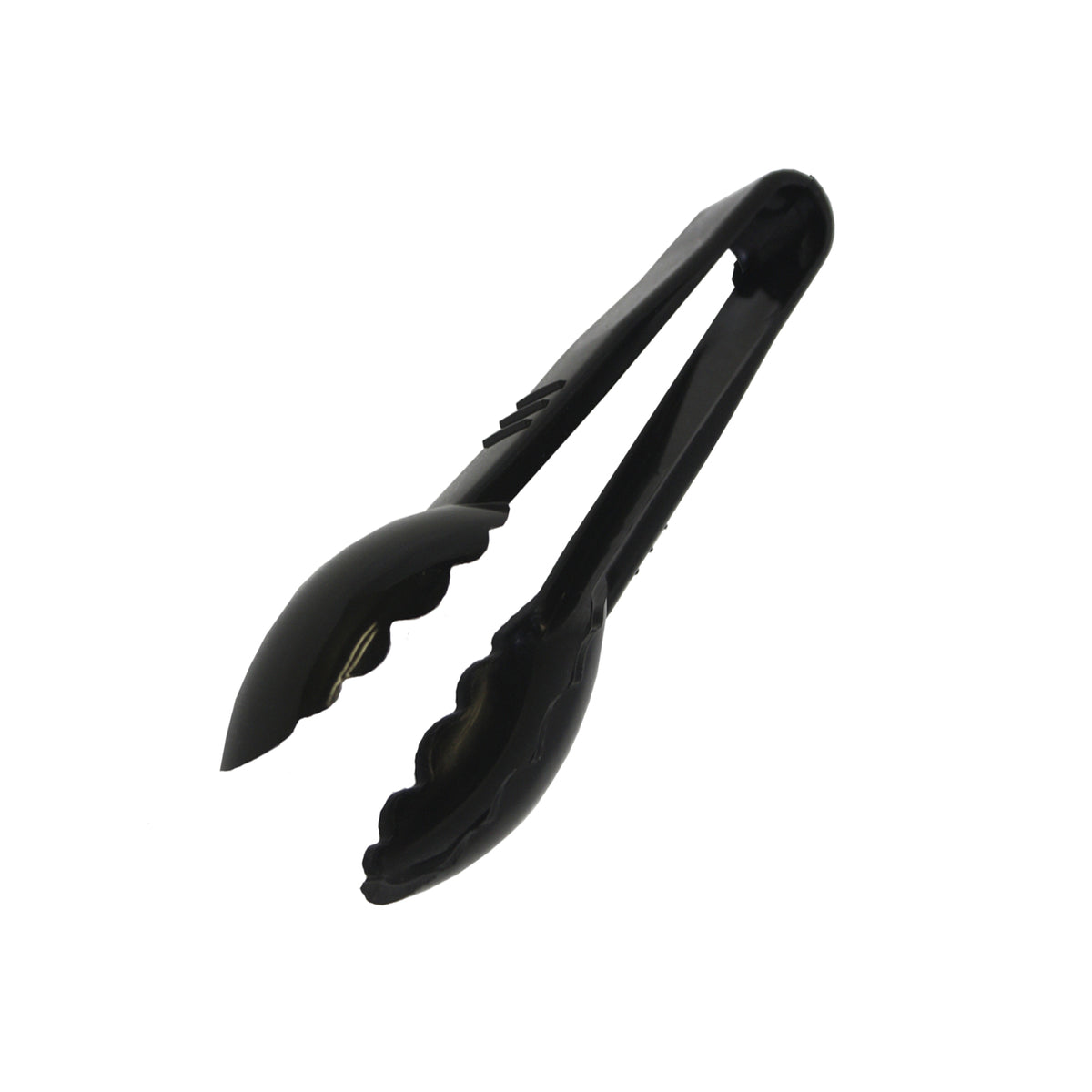 6" HEAVY DUTY SCALLOPED EDGE TONGS 24/CS Black
