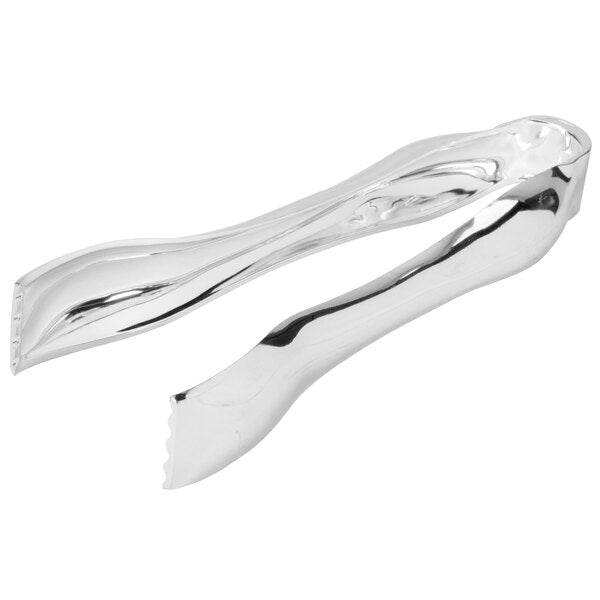 Fineline 10" Stainless Steel Look Disposable Plastic Cake Cutter / Server - 40/Case