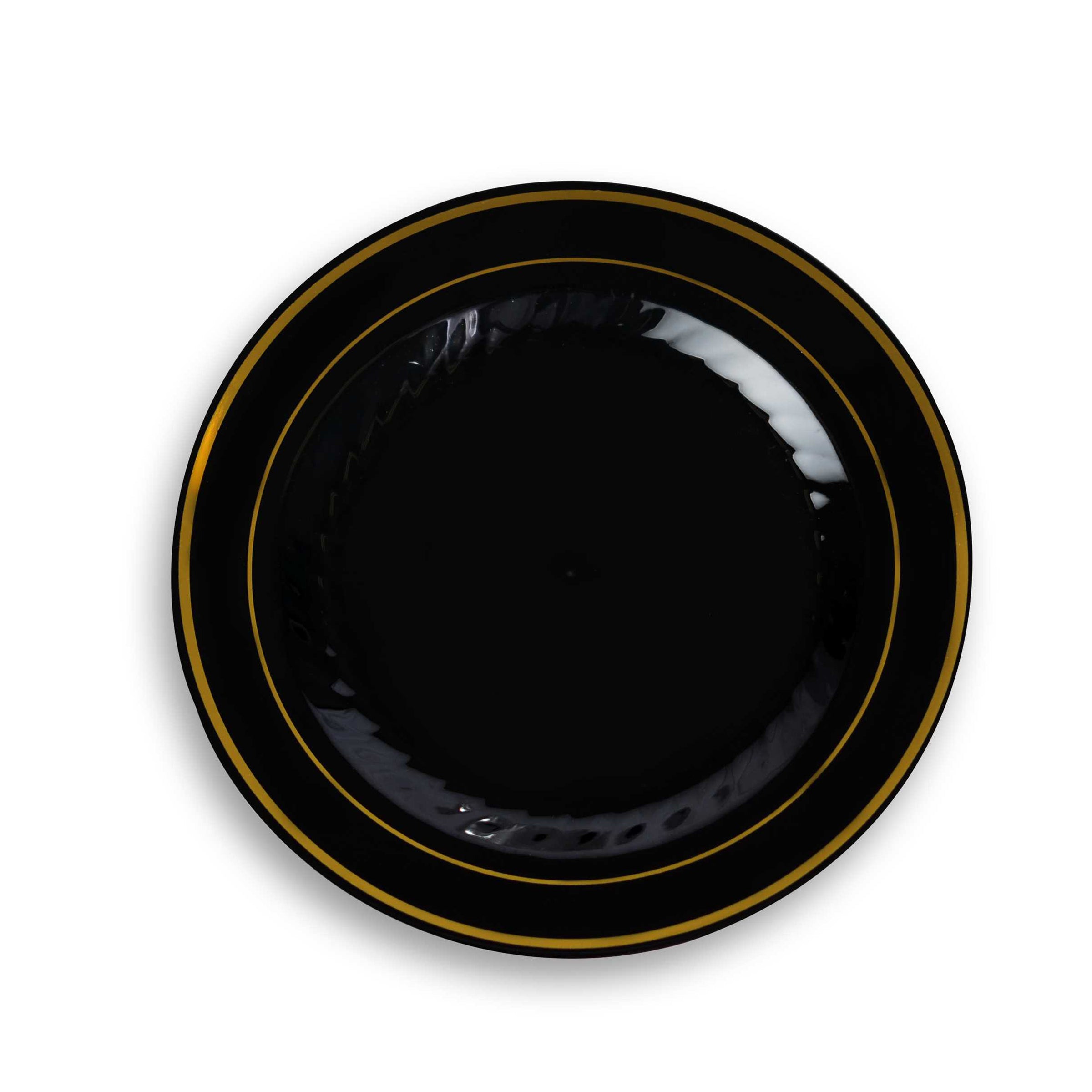 7" Bone Salad Plate with Gold Trim