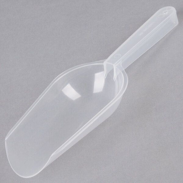 Fineline 6 oz. Clear Utility and Ice Scoop - 48/Case Black, Clear, White