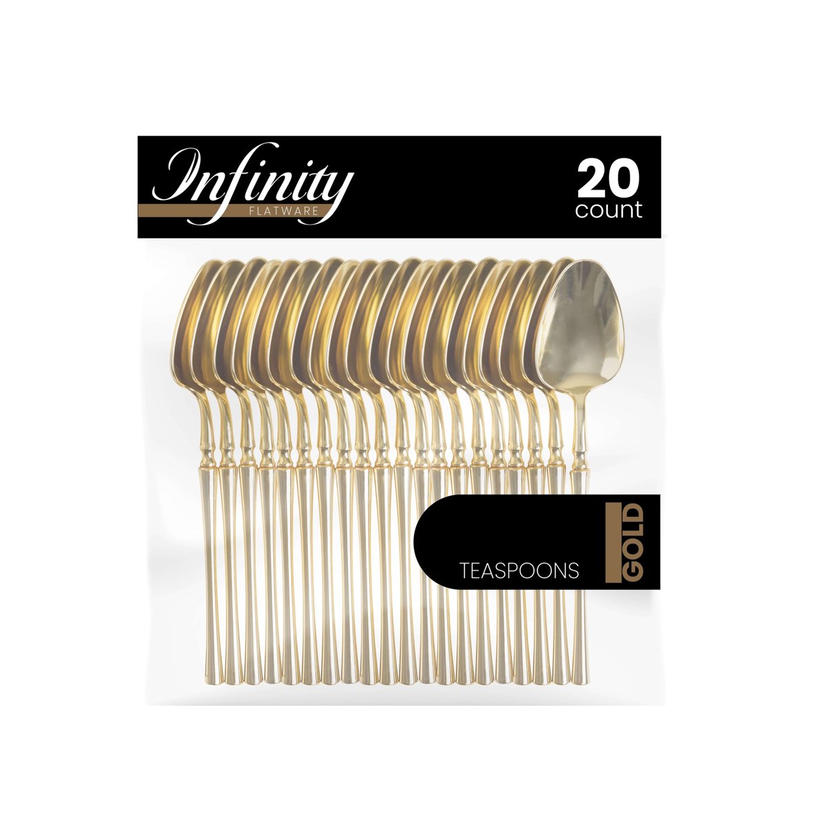 Infinity Gold Flatware - Teaspoons (BST-3939)