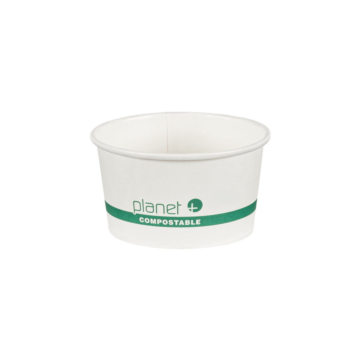 12 oz. PLA Lined Food Container (115 mm), White — Case of 500 (Item 47PLFC12)
