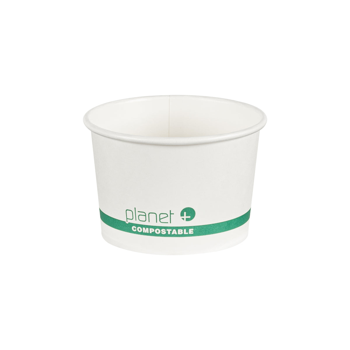 16 oz. PLA Lined Food Container (115 mm), White — Case of 500 (Item 47PLFC16)