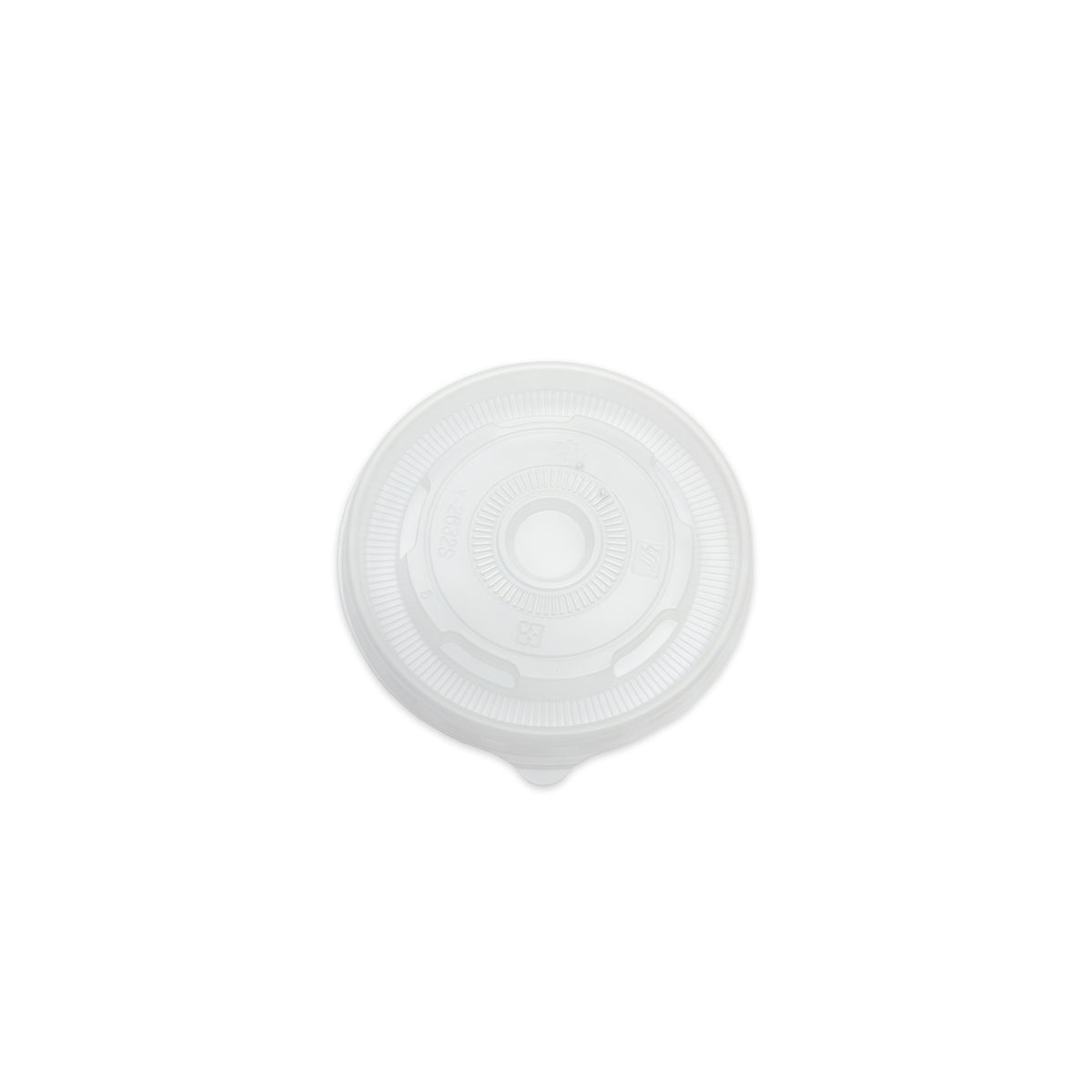 Food Container Lid Fits 8 oz. (90 mm), PP, Translucent — Case of 1000 (Item 47PPFCLID90)