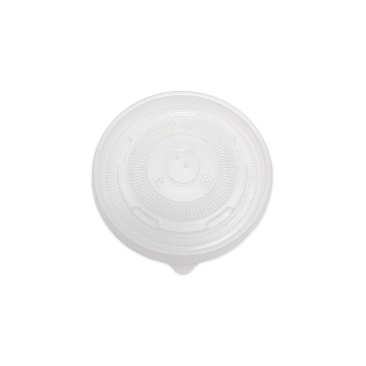 Food Container Lid Fits 12-32 oz. (115 mm), PP, Translucent — Case of 500 (Item 47PPFCLID115)