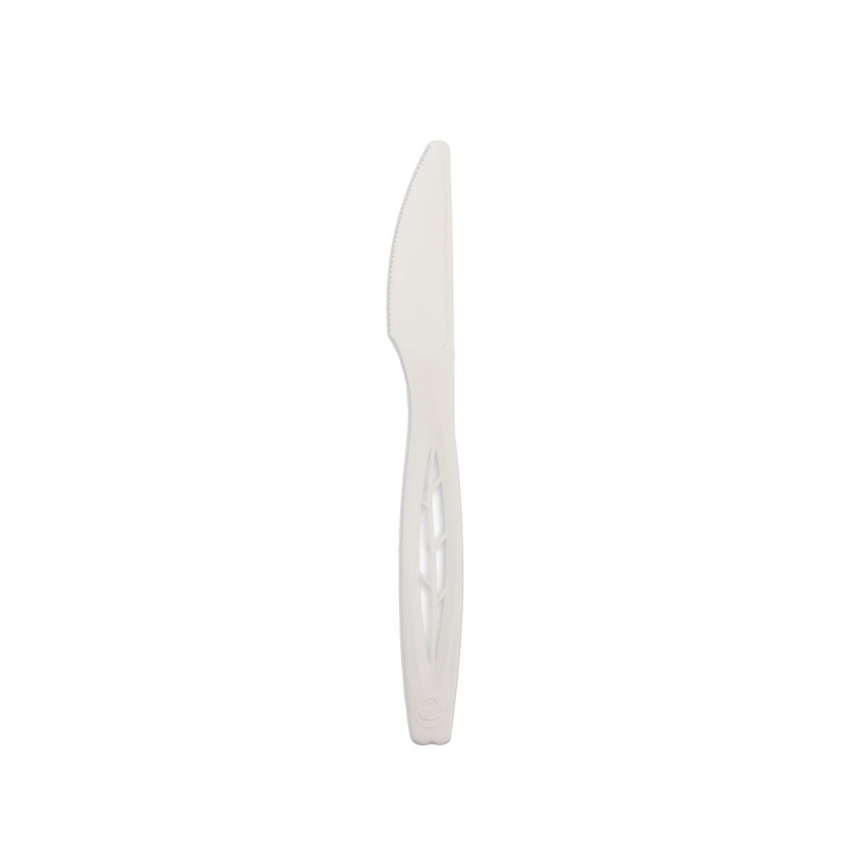 6.5" Knife Leaf Style, CPLA, White — Case of 1000 (Item 47CPLA001.WH)
