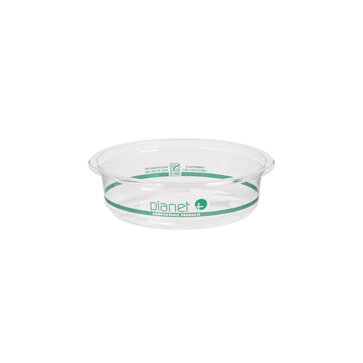 8 oz. Deli Container Base, PLA, Clear (Fineline 47PLADR8A)