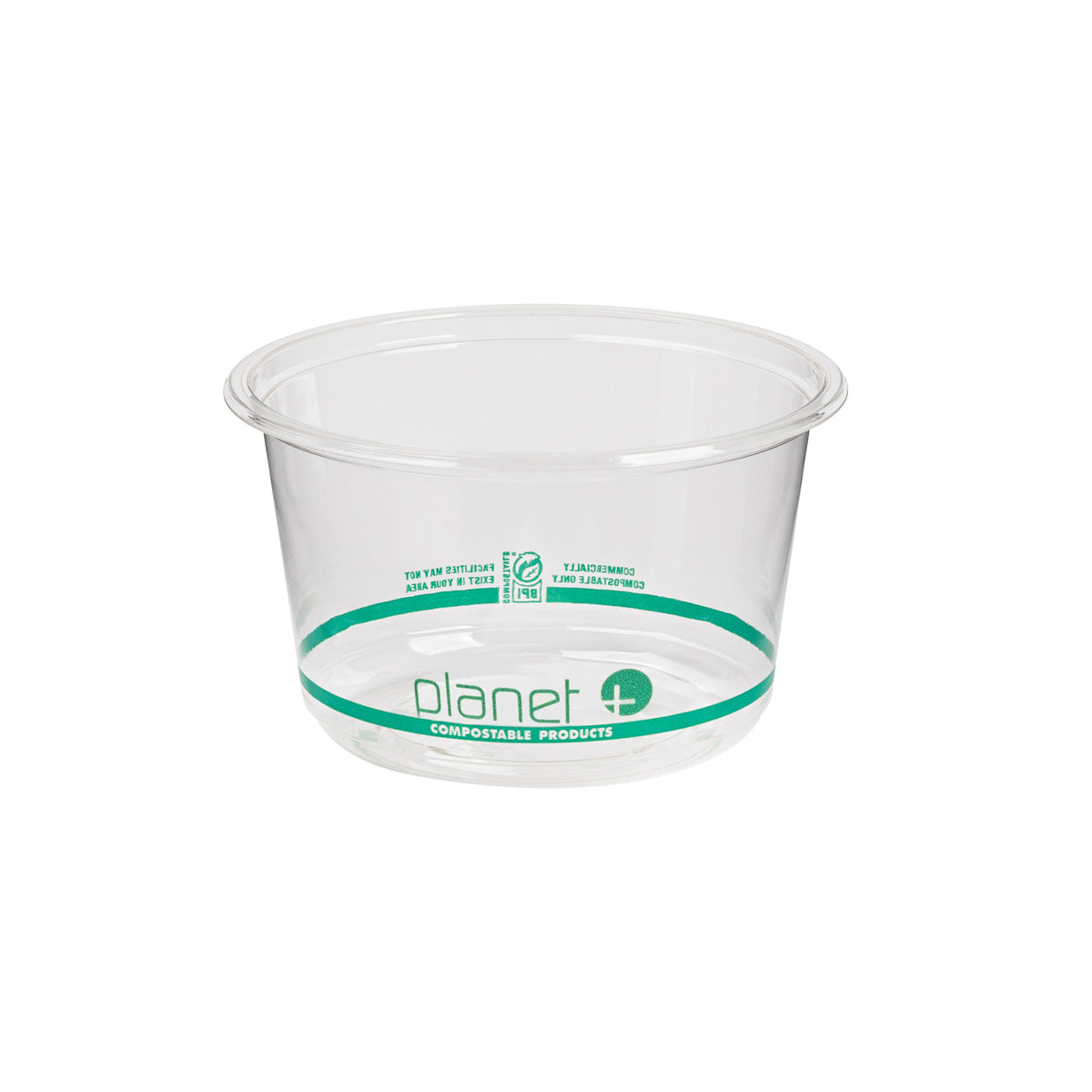 16 oz. Deli Container Base, PLA, Clear — Case of 600 (Item 47PLADR16A)