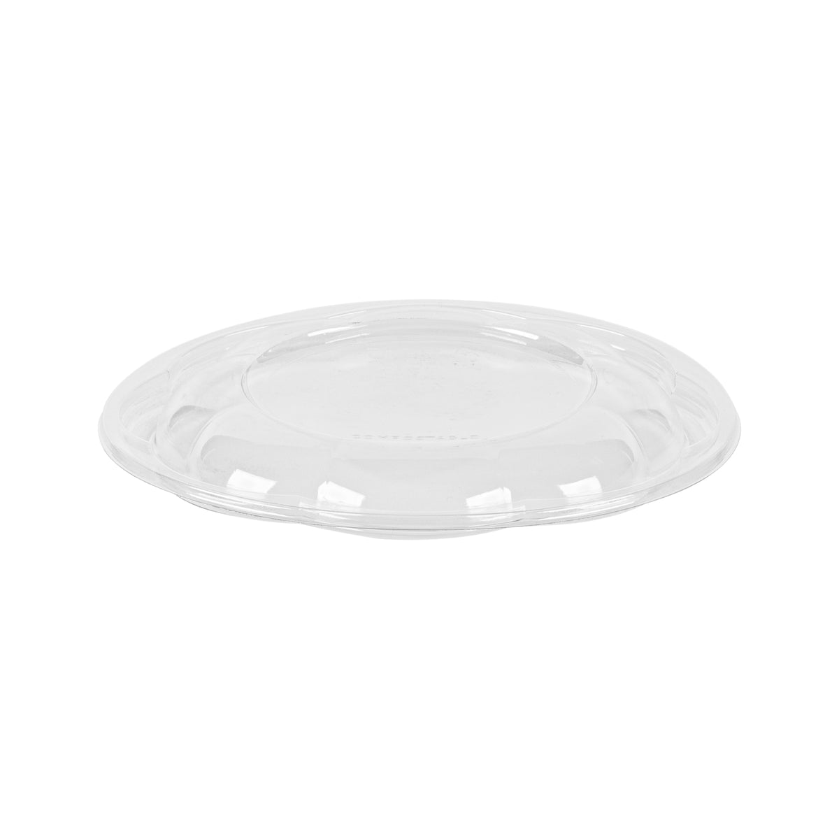 Dome PLA Lid - Fits 24-48 oz. Salad Rose Bowl, Clear — Case of 300 (Item 47PLASBL)