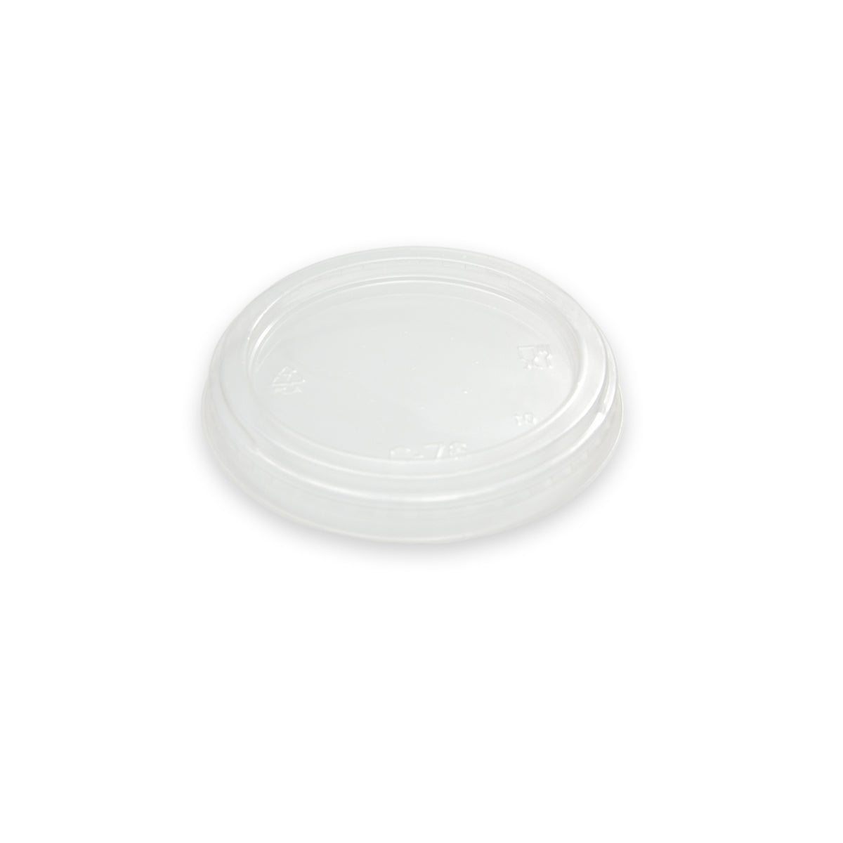 Lid for 2 and 4 oz. Portion Cup, Clear — Case of 1000 (Item 47PLASL76)