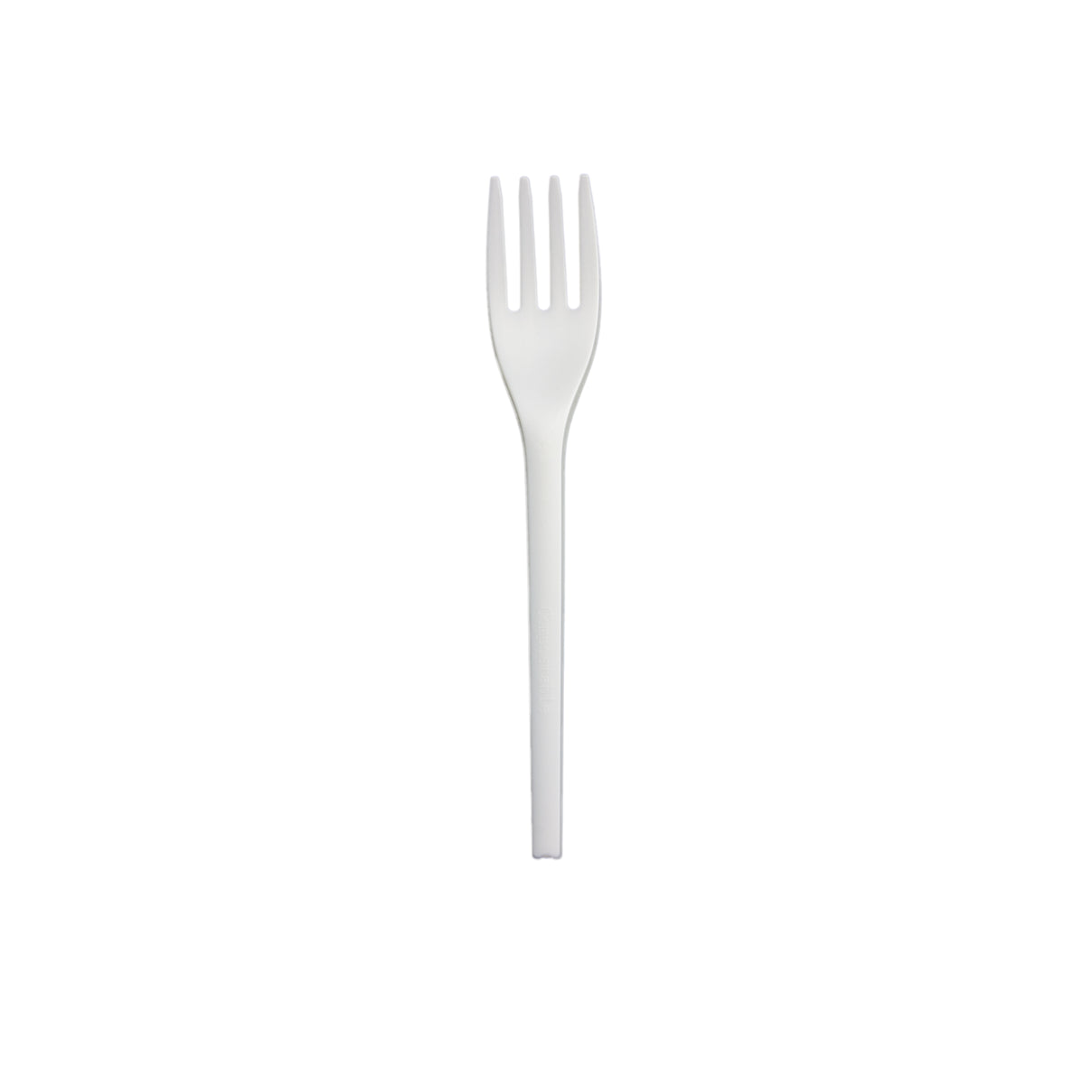 6" Fork Medium Weight, CPLA, White — Case of 1000 (Item 47CPLA02F.WH)